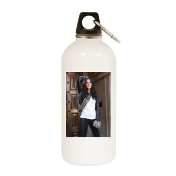 Jessica Lowndes White Water Bottle With Carabiner