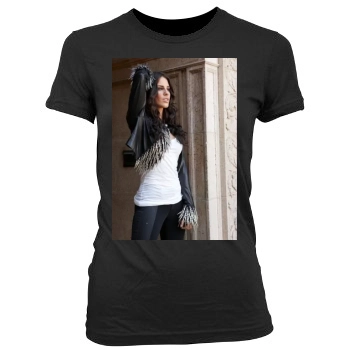 Jessica Lowndes Women's Junior Cut Crewneck T-Shirt