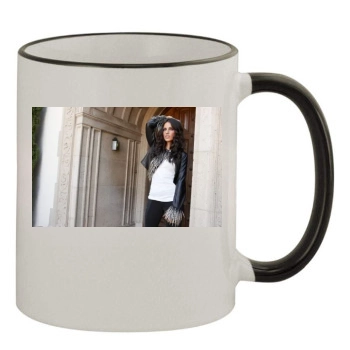 Jessica Lowndes 11oz Colored Rim & Handle Mug