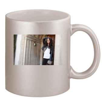 Jessica Lowndes 11oz Metallic Silver Mug