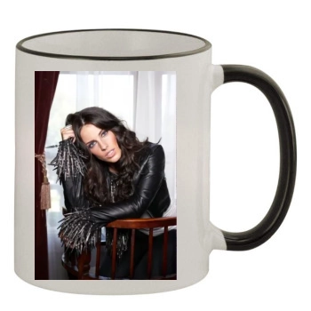 Jessica Lowndes 11oz Colored Rim & Handle Mug