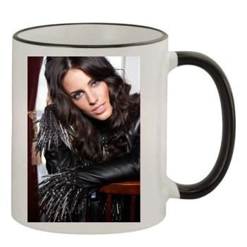 Jessica Lowndes 11oz Colored Rim & Handle Mug