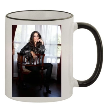 Jessica Lowndes 11oz Colored Rim & Handle Mug