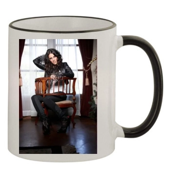 Jessica Lowndes 11oz Colored Rim & Handle Mug