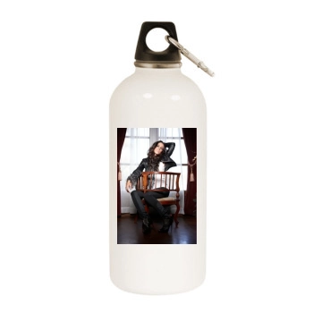 Jessica Lowndes White Water Bottle With Carabiner