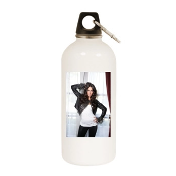 Jessica Lowndes White Water Bottle With Carabiner