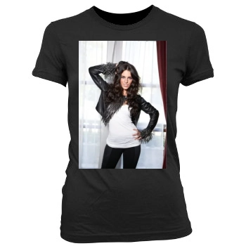 Jessica Lowndes Women's Junior Cut Crewneck T-Shirt