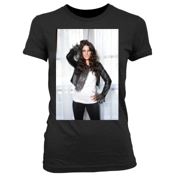 Jessica Lowndes Women's Junior Cut Crewneck T-Shirt