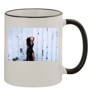 Jessica Lowndes 11oz Colored Rim & Handle Mug