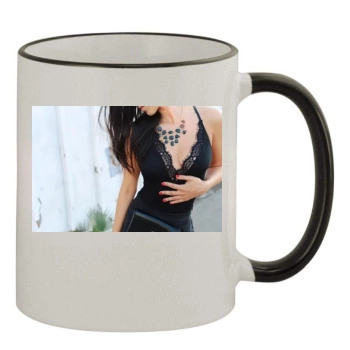 Jessica Lowndes 11oz Colored Rim & Handle Mug