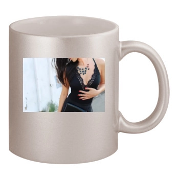 Jessica Lowndes 11oz Metallic Silver Mug