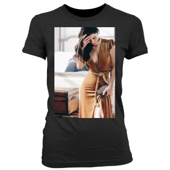 Jessica Lowndes Women's Junior Cut Crewneck T-Shirt