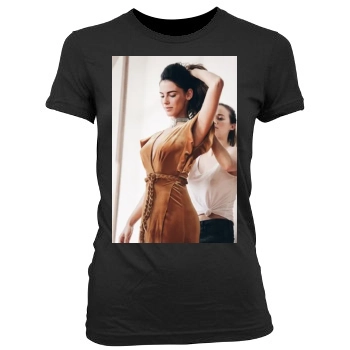 Jessica Lowndes Women's Junior Cut Crewneck T-Shirt