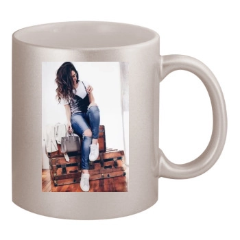 Jessica Lowndes 11oz Metallic Silver Mug