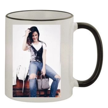 Jessica Lowndes 11oz Colored Rim & Handle Mug