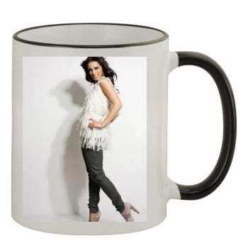 Jessica Lowndes 11oz Colored Rim & Handle Mug