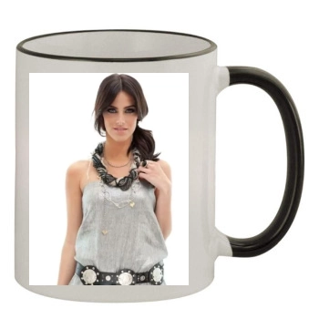 Jessica Lowndes 11oz Colored Rim & Handle Mug