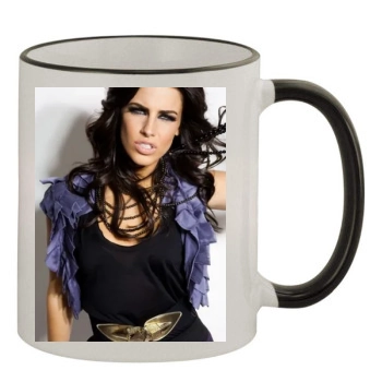 Jessica Lowndes 11oz Colored Rim & Handle Mug