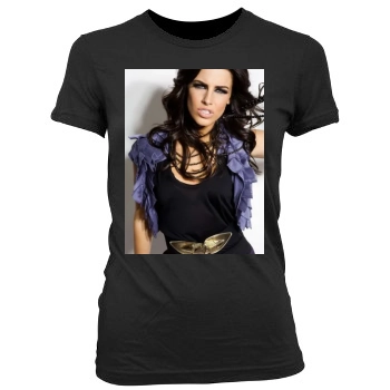 Jessica Lowndes Women's Junior Cut Crewneck T-Shirt