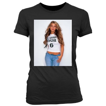 Jessica Simpson Women's Junior Cut Crewneck T-Shirt