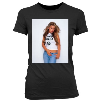 Jessica Simpson Women's Junior Cut Crewneck T-Shirt