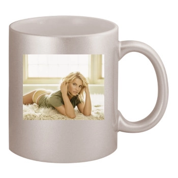 Jessica Simpson 11oz Metallic Silver Mug