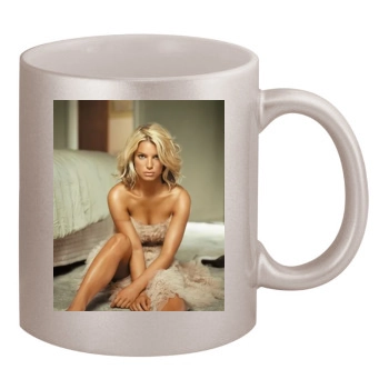 Jessica Simpson 11oz Metallic Silver Mug