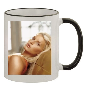 Jessica Simpson 11oz Colored Rim & Handle Mug