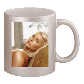 Jessica Simpson 11oz Metallic Silver Mug