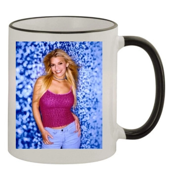 Jessica Simpson 11oz Colored Rim & Handle Mug