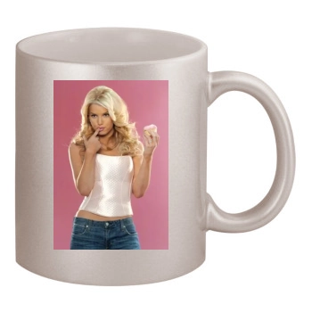 Jessica Simpson 11oz Metallic Silver Mug