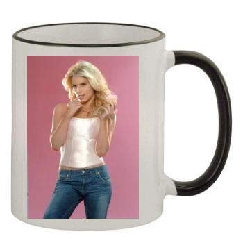 Jessica Simpson 11oz Colored Rim & Handle Mug