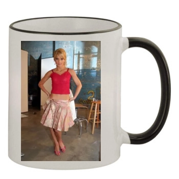 Jessica Simpson 11oz Colored Rim & Handle Mug