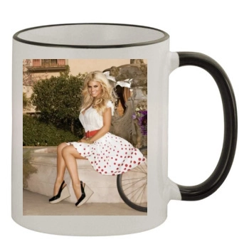 Jessica Simpson 11oz Colored Rim & Handle Mug