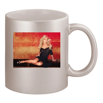 Jessica Simpson 11oz Metallic Silver Mug