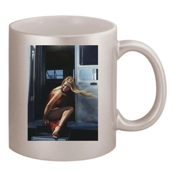 Jessica Simpson 11oz Metallic Silver Mug