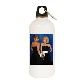 Jessica Simpson White Water Bottle With Carabiner