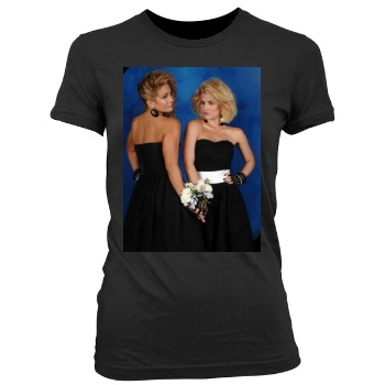 Jessica Simpson Women's Junior Cut Crewneck T-Shirt