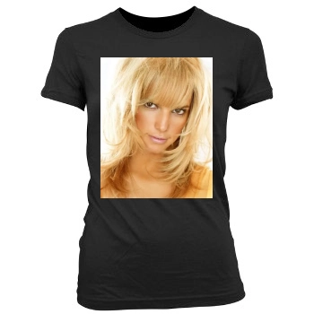 Jessica Simpson Women's Junior Cut Crewneck T-Shirt