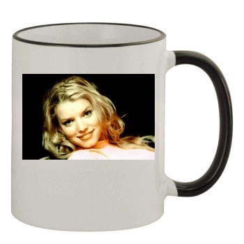 Jessica Simpson 11oz Colored Rim & Handle Mug