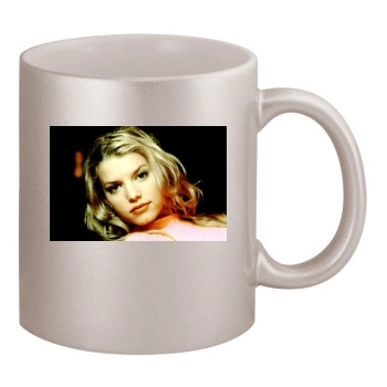 Jessica Simpson 11oz Metallic Silver Mug