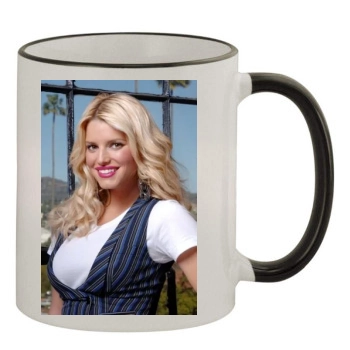 Jessica Simpson 11oz Colored Rim & Handle Mug