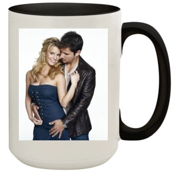 Jessica Simpson 15oz Colored Inner & Handle Mug