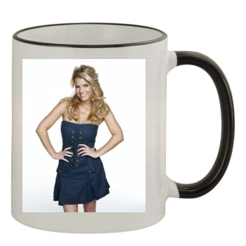 Jessica Simpson 11oz Colored Rim & Handle Mug