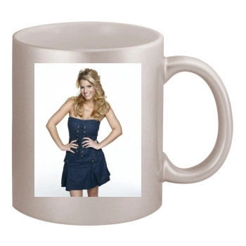 Jessica Simpson 11oz Metallic Silver Mug