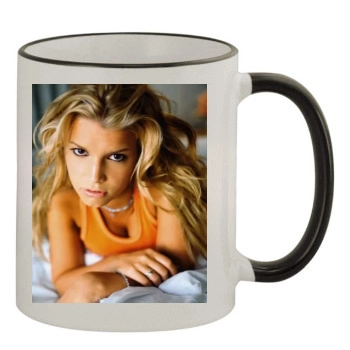 Jessica Simpson 11oz Colored Rim & Handle Mug