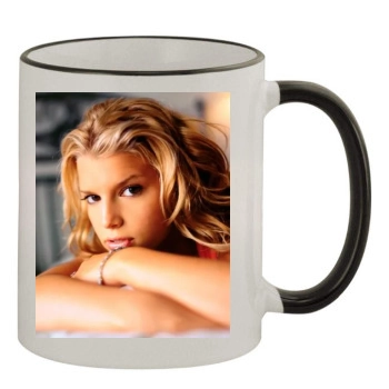 Jessica Simpson 11oz Colored Rim & Handle Mug