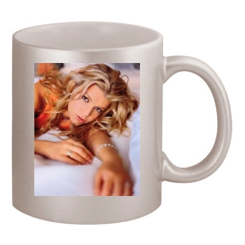 Jessica Simpson 11oz Metallic Silver Mug