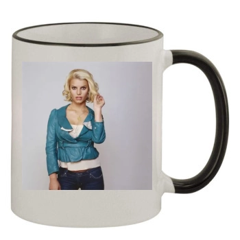 Jessica Simpson 11oz Colored Rim & Handle Mug