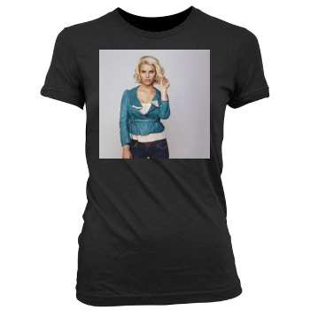 Jessica Simpson Women's Junior Cut Crewneck T-Shirt